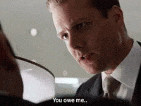 A GIF of Harvey Specter from 'Suits'