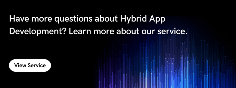 Hybrid app development-service banner