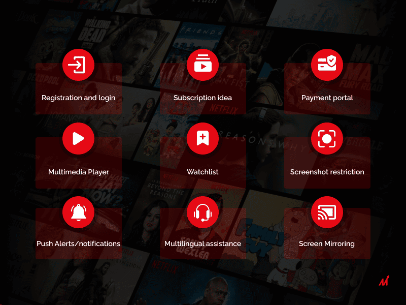 Movie streaming mobile app features