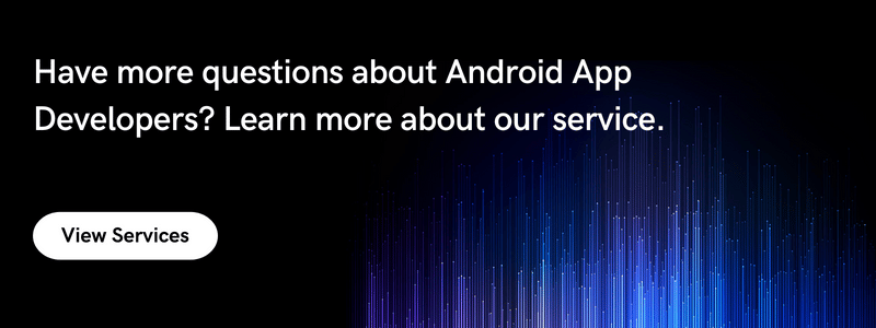 Android app developers-service banner