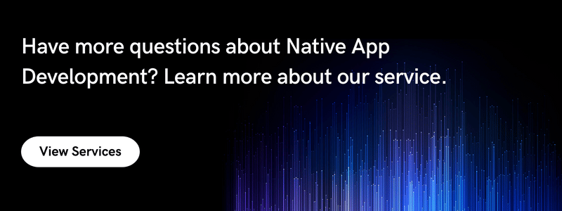 Native app development- service banner
