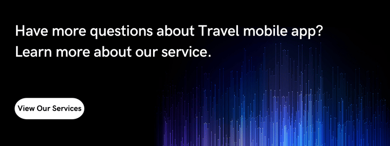 Travel mobile app-service banner