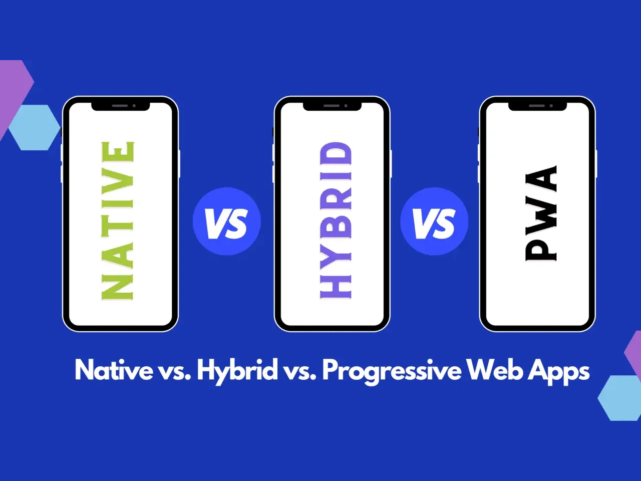 Native vs. Hybrid vs. PWA - feature
